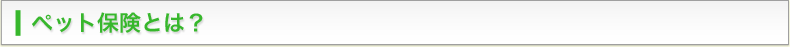 ペット保険とは